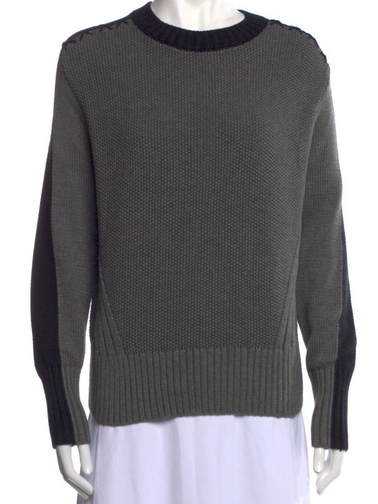 Alp N Rock Sweaters - Alp N Rock ANR+ Grey and Black Colorblock Organic Cotton Sweater Size XL